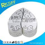 Zinc Alloy Heart Letter Carved Gift Box Set for Baby First Tooth and First Curl thumbnail-2