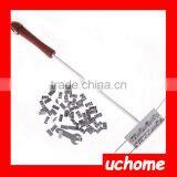 UCHOME DIY Barbecue Tools Branding Iron Stamp with Changeable Letters BBQ Branding Iron