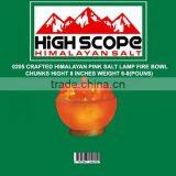 HIMALAYAN PINK CRYSTAL ROCK SALT LAMP FIRE BOWL CHUNKS thumbnail-1