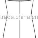 S/L DRESS W/ ASYMETRICAL HEM LINE AND MESH CONTRAST thumbnail-3