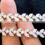 CZ American Diamond PAYAL Anklets Pair thumbnail-4