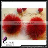 CX-F-03 Wholesale Cheap Charming Gift Promotion Jewelry Fashion Cute Mink Fur Ball Earring thumbnail-2