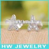 40619 Micro Pave 925 Sterling Silver Earrings thumbnail-1