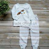 2011 Autumn Baby Clothes Set 100% Cotton Embroider Baby Pajama thumbnail-1
