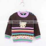 Cartoon Knitting Patterns for Kids Sweater Baby Girl Kitted Pullover thumbnail-3