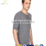 Short Sleeve T-shirt Wool Knitted Mens Crewneck Sweater thumbnail-3