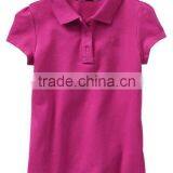 LITTLE GIRLS PLAIN POLO T SHIRT