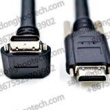 Right Angle Camera Link Cable SDR 26 Pin Full Shielded Cable Harness PVC Outshell
