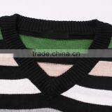 Knitted Mens Black Striped Sweaters thumbnail-2