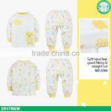 Winter New Design Yellow Cotton Children Pajamas Carter Baby Clothes Set thumbnail-2