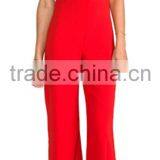 Girls/ladies Sexy Deep V-neck Loose Jumpsuits R0023 thumbnail-2