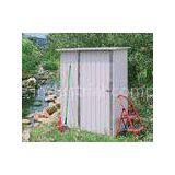 Portable Eco Friendly Mini Cream Metal Garden Shed With Deep Roll-Formed Wall Panels