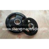 Tri Grip Rubber Coated Olympic Barbell Plate Weight Lifting Plate thumbnail-3