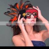 Fashion Women Sexy Mask Hallowmas Venetian Eye Mask Flower Feather Easter Mask thumbnail-1