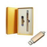 Custom Christmas Business Gift Set ,Pen and USB Flash Drive Office Gift Set, China Wholesale Unique Gift Idea thumbnail-3