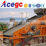 linear/circular vibrating screen classifying material into 3 size