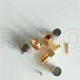 Right Angle Gold Plated Male SMA to Female SMA RF Switching Connector thumbnail-1