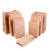 Food kraft paper packaging big kraft paper bag 80g belt