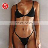 RTS Custom Sexy Swimwear Micro Mini Thong Bikini Thong Swimsuit For Women thumbnail-6