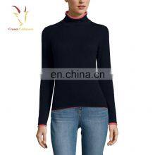 Winter New Fashion Ladies Turtleneck Cashmere Pullover Sweater thumbnail-3