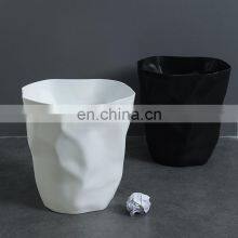 Cheapest Custom Logo Small Design Household Recycling Round Black Outdoor Wholesale Plastic Trash Cans thumbnail-4