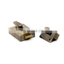 Бронзовый прочный цилиндрический накладной замок с засовом, ночной замок наклепанного типа thumbnail-1