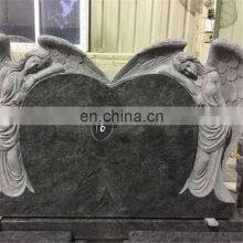 Angel Carving Bahama Blue Granite Tombstones and Monuments thumbnail-2