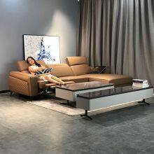 Italian Leather Sofa Space Capsule Electric Function Living Room Modern Minimalist Corner Combination Leather Sofa thumbnail-4