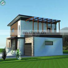 Modern Design Light Steel Prefab House Concrete Wall and Roof System Seismic Resistant Prefab 2 Storey House thumbnail-4