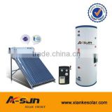 A-sun heat pipe solar hot water heating system split solar system with double heat exchangers Good choice for villa