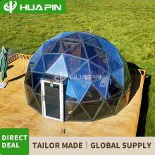 Outdoor Durable Geodesic Glass Wall Dome Tent for Eco Living thumbnail-3