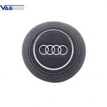 For Audi A4 B8 Alcantara Leather Steering Wheel Airbag Cover Trim Cover White/Black/Red Stitching thumbnail-5