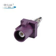 RF Coaxial Connector FAKRA Male Connector With Thread D Type Purple thumbnail-3
