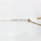 Fashion Design Simple Gold Plated Wave Brass Chain Ring Necklace thumbnail-6