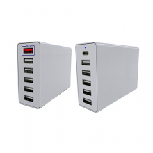 Fashionable QC2.0 USB Charger Desktop Rapid Station Charging For All Phone thumbnail-2