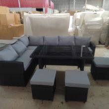 Nordic Style High Quality PE Rattan Sofa Set Modern Outdoor Rattan Sofa Set Leisure Used Garden Parties Sofa Sets thumbnail-5