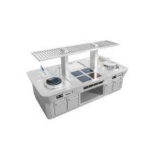 Open Kitchen Luxury Induction Combination Stove With Upper Shelf thumbnail-2
