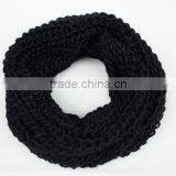 Wholesale Fashion Plain Solid Color Wool Circle Loop Infinity Women Knitted Scarf thumbnail-2