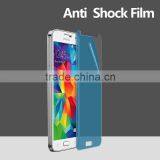 Newest Blue Tpu Anti Broken Screen Guard for Samsung S5 Anti Shatter Screen Film Cover