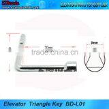 Elevator Door Parts L-Type Door Triangular Key BD-L01 thumbnail-1