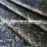 3D Embossed matt shiny snake skin faux pu synthetic leather fabric for clothing garment jacket amd skirt with competitive price