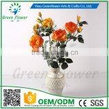 2016 Wholesale Latex Roses Artificial Flowers PU Rose Real Touch Bouquet Wedding Bridal Decor Display Flower thumbnail-5