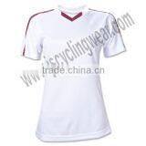 White Customized Hot Selling Soccer Jersey for Women thumbnail-1