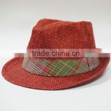 Polyester fedora hat fashion design