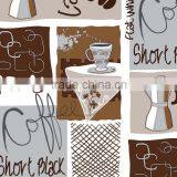 High Quality Pvc Tablecloth Coffee Style Pvc Table Cover Plastic Pvc Tablecloth