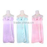 China Manufacturer Wholesale Microfiber Bathrobe and Hair-drying Cap Set thumbnail-2