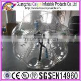 Transparent 0.8mm PVC Human Sized Soccer Bubble Ball thumbnail-3