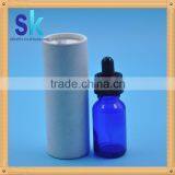 cardboard tube for glass e liquid dropper bottle with childproof cap