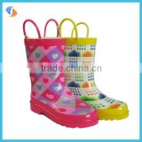 Kids rain boots with handle