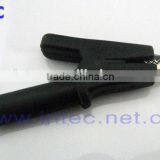Jumper Wires Alligator Crocodile Roach Test Clip Plastic Handles Crocodile Clips 60mm Black Color I00147